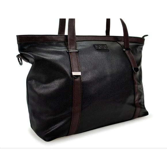 Badgley Mischka Handbags - Badgley Mischka Pebble Vegan Leather Tote Weekender Travel Bag NWT